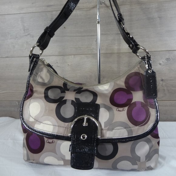 Coach Handbags - Coach F19833 Op Art Convertible Crossbody Bag